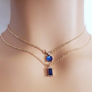Sapphire Gold Necklace